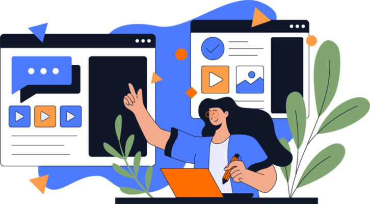 online education concept illustration digital classroom online teaching metaphors free png